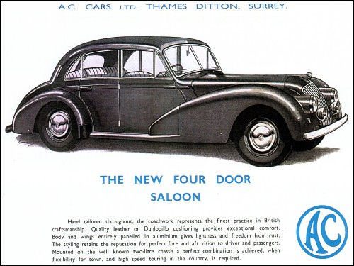 1954 AC 2litre saloon