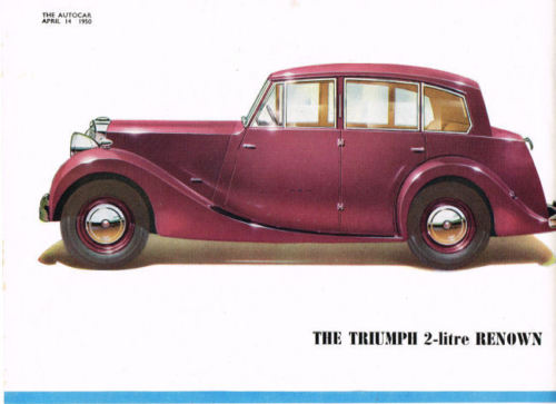 1950 Triumph 2000 Renown ad