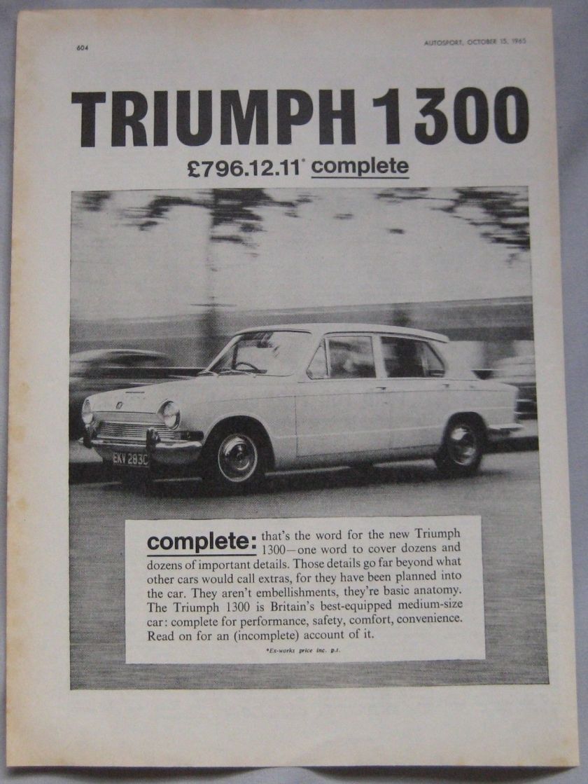 Triumph 1300 ad