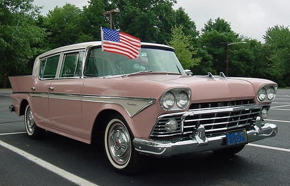 1958 Rambler sedan pink and white NJ