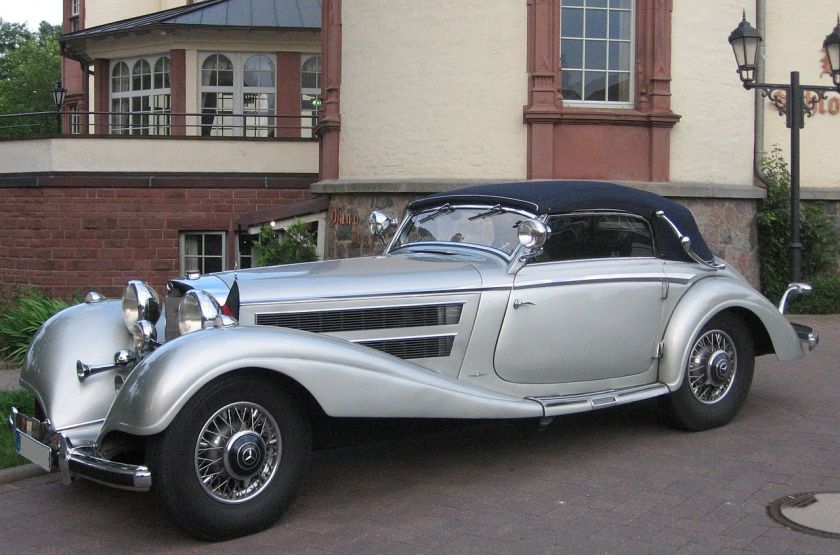 1934-36 Mercedes 500K (type W29) Cabriolet is a grand touring car