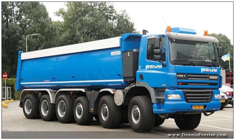 GINAF HD 5395 TS camion da miniera  2009-pouw-ginaf-mack-en-specialtransportdag