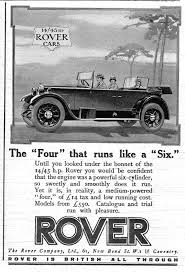 1925 Rover 14-45 Tourer ad