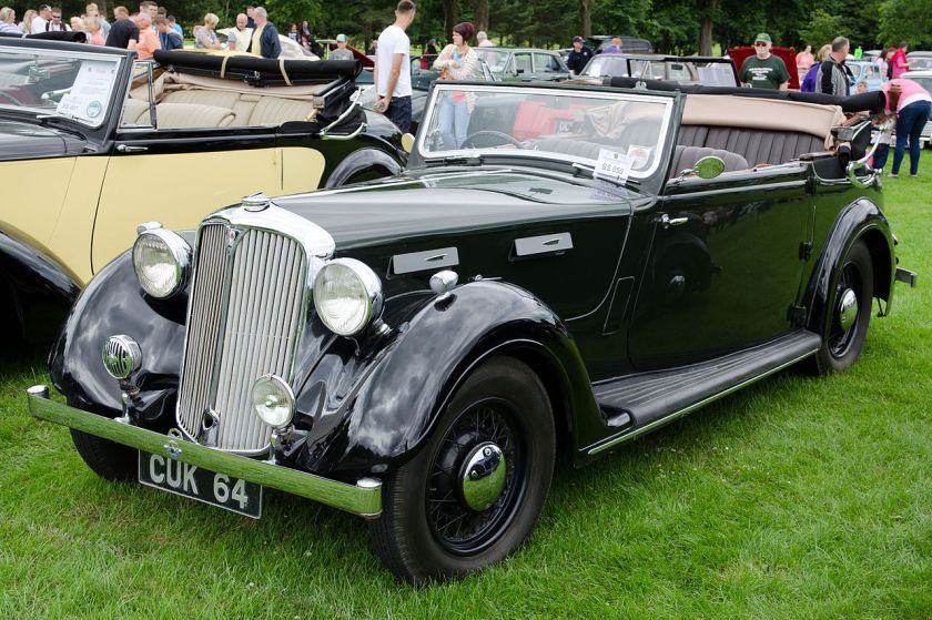 1939 Rover 16 cabriolet (DVLA) first registered 2 June 1939, 2184 cc