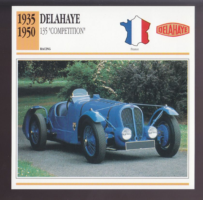 1935-1950 Delahaye 135 Competition Le Mans Race Car