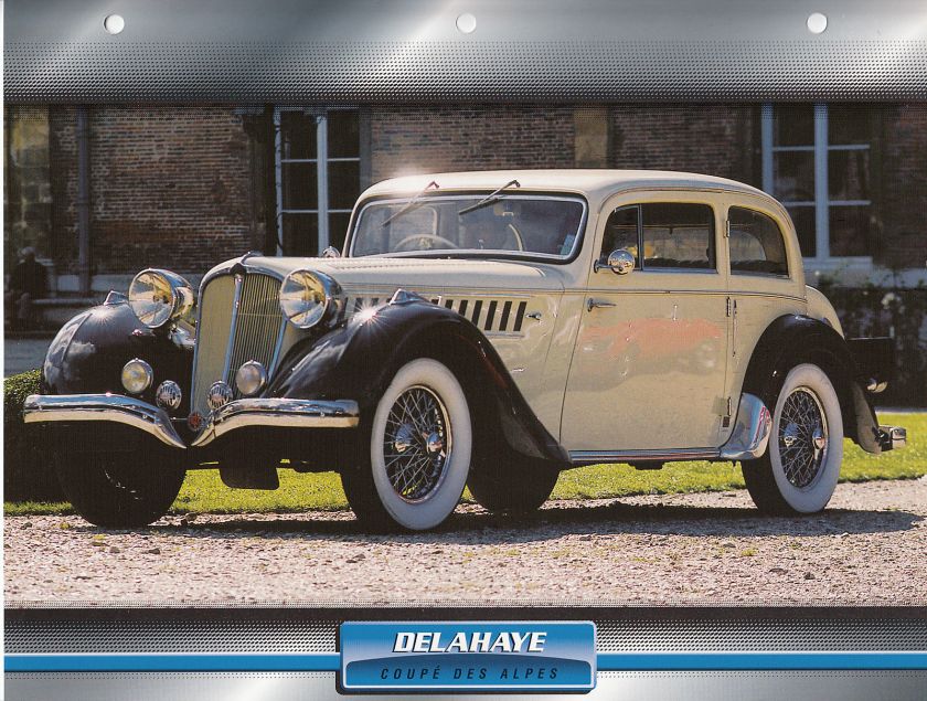 1936 DELAHAYE COUPE DES ALPES France Classic Car