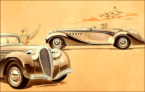 1939 Delahaye 135 M reklame