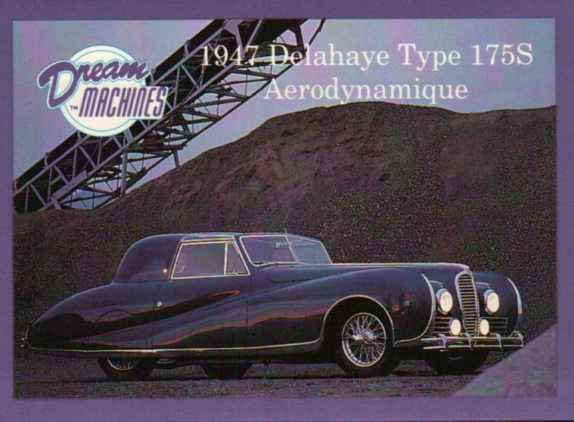 1947 Delahaye Type 175S, Imperial Palace Co. LV, Car Trading Card - Not Postcard