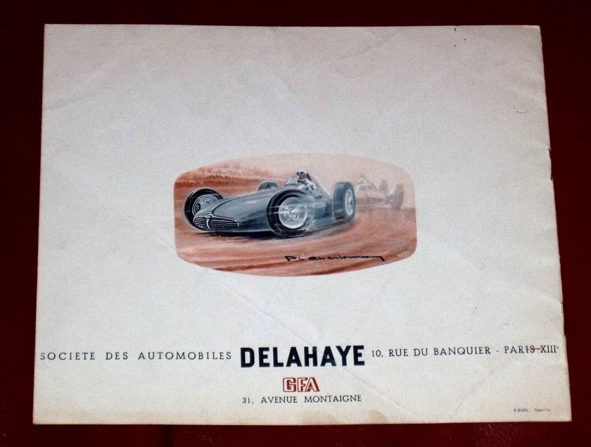 1950 DELAHAYE Type 135 M - 148 L - 135 MS - 175 - French text - 8-pgs brochure 6