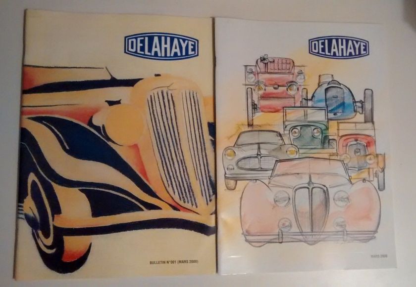 DELAHAYE OWNERS CLUB French Magazines Mars 2000 and 2006 French 1