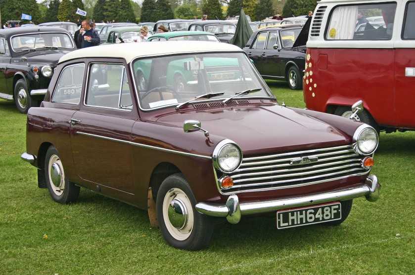 Austin A40 MkII. Main differences from the MkI were the wide grille and the 1098cc Aseries Engine behind it