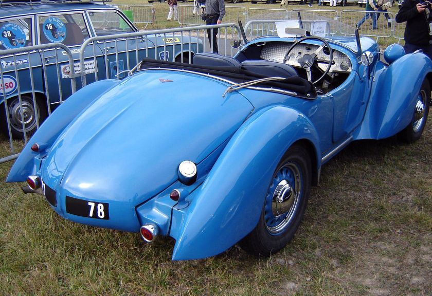 1938 Hotchkiss 864 Roadster Montlhéry 2 rear