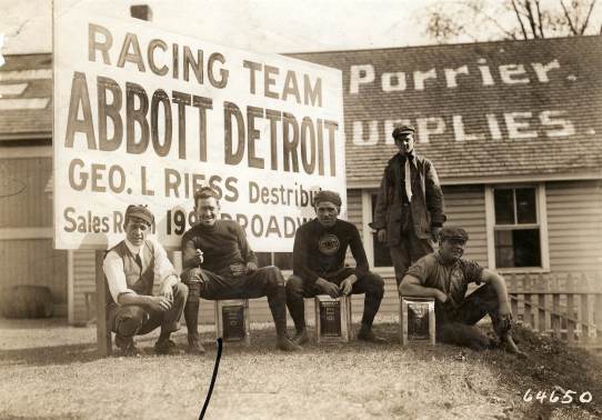 1910 Abbott Detroit team was headquarters at Porrier's Hotel in Garden City
