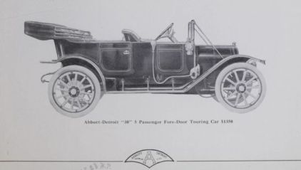 1911 Abbott Detroit Motor Co 30 - 5 Passenger car