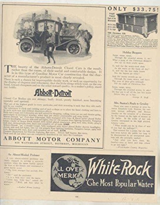 1911 Abbott-Detroit Motor Company Ads