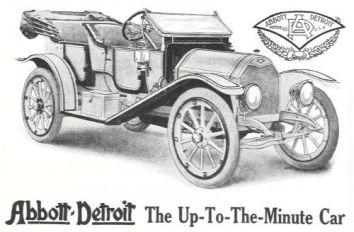 1912 Abbott-Detroit Two Passenger Roadster a