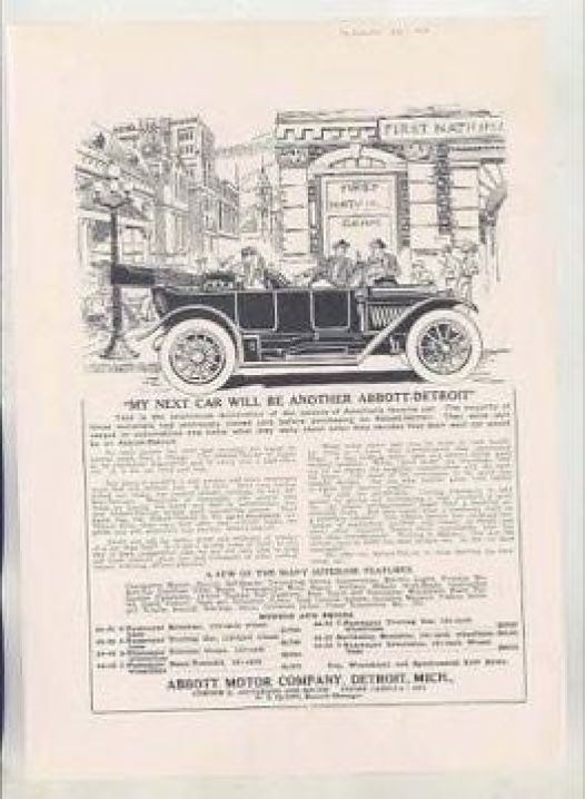1913 Abbott-Detroit Motor Company Ads