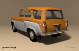 1958 Moskvitch-MZMA 423N orange white rear