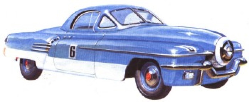 1946-1955 Заднемоторный Москвич-Г1-405. 1955 г. 210-1