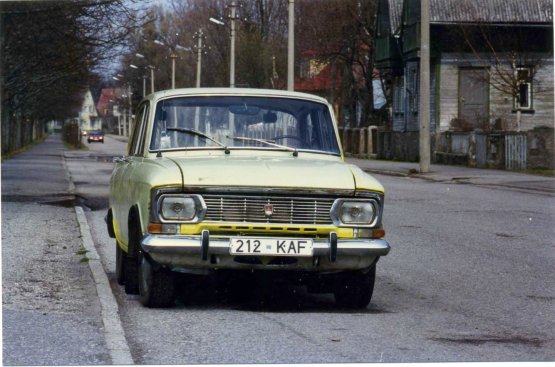 1996 Nice Moskvich parked in Mere puiestee (Sea Avenue), Parnu, Estonia