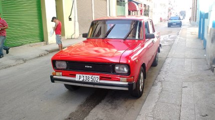 A classic moskvich - scaldia car in Havana, Cuba
